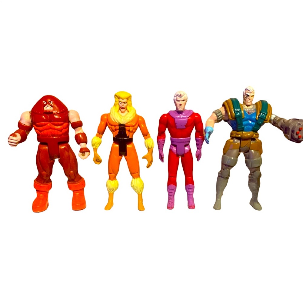 X-Men Figures, Juggernaut, Sabretooth, Magneto, Cable